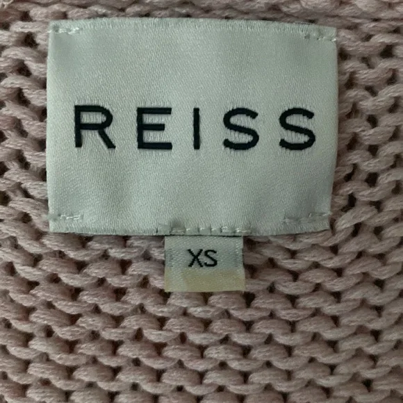 Final price🔥Rare Reiss Quinie Mesh Overlay Oversized Cardigan Sweater , XS/S - Picture 7 of 10